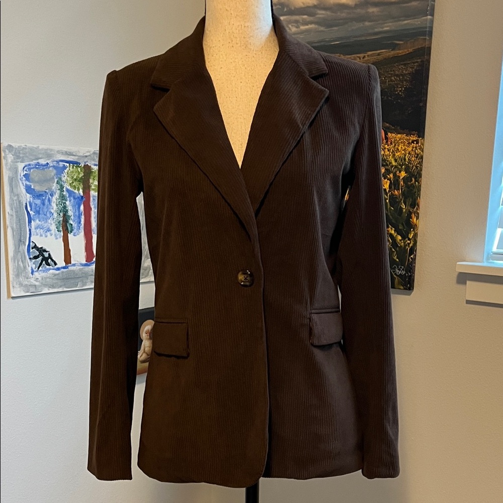 NWT Autres Filles Wide Wale Blazer